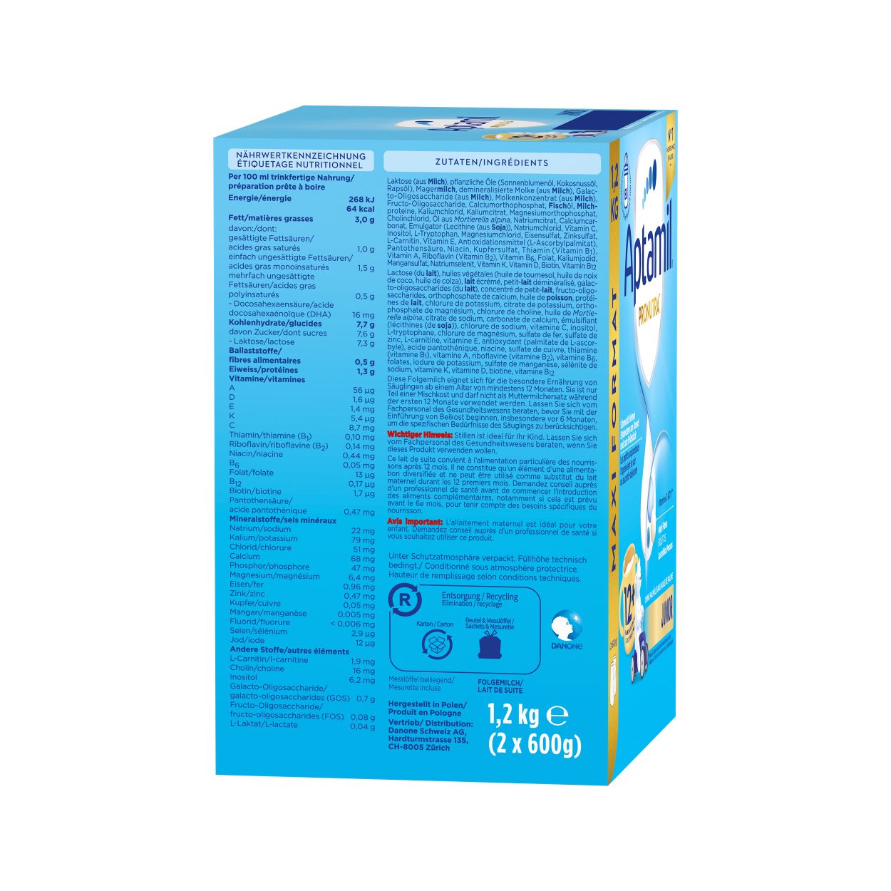 APTAMIL PRONUTRA JUNIOR 12+, Bild 3 von 6