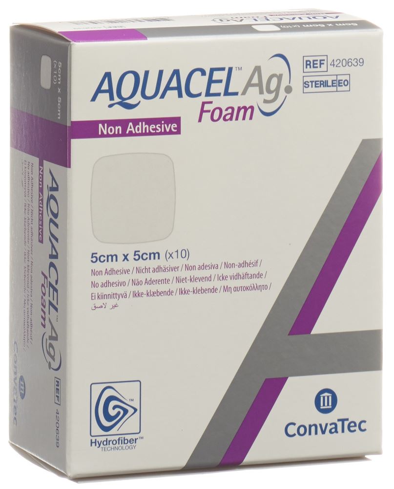 AQUACEL Ag Foam pansement souple non-adhésif