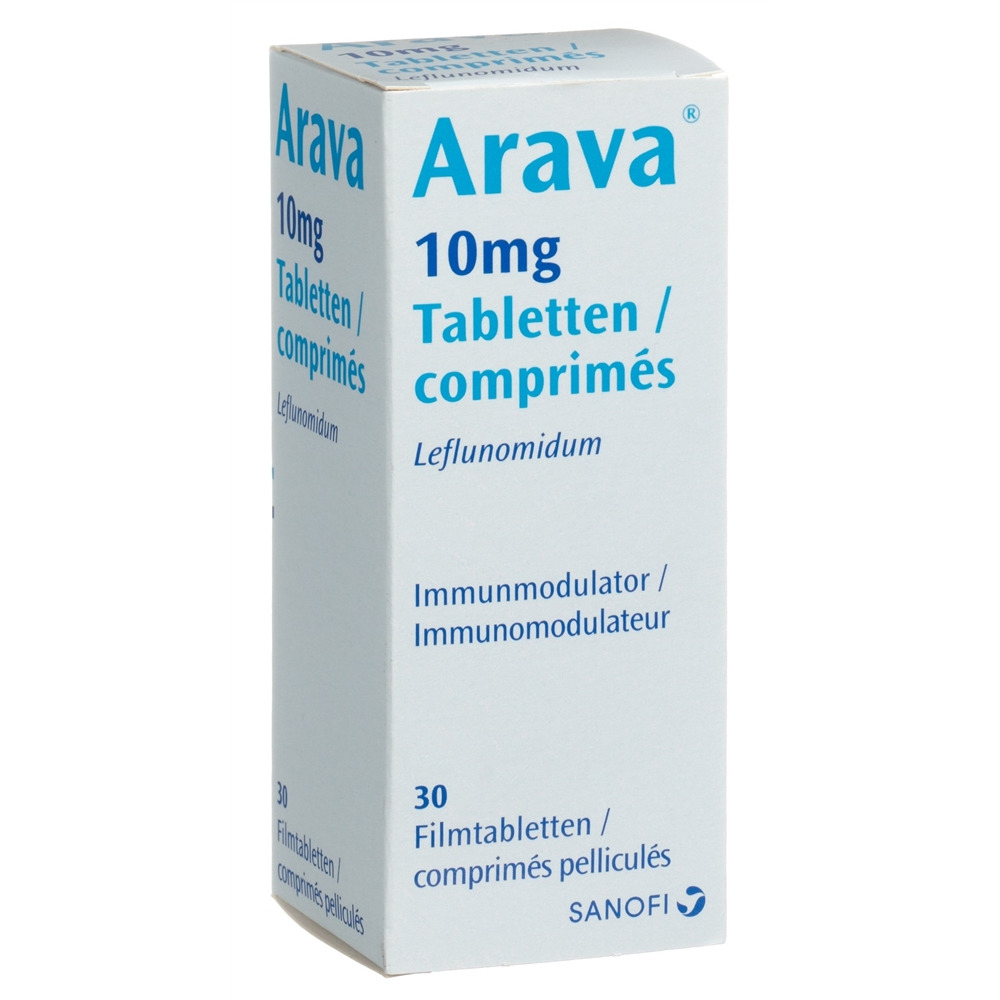 Arava Filmtabl 10 mg Ds 30 Stk, Hauptbild