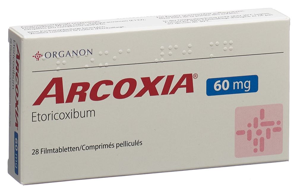 ARCOXIA Filmtabl 60 mg Blist 28 Stk, Hauptbild