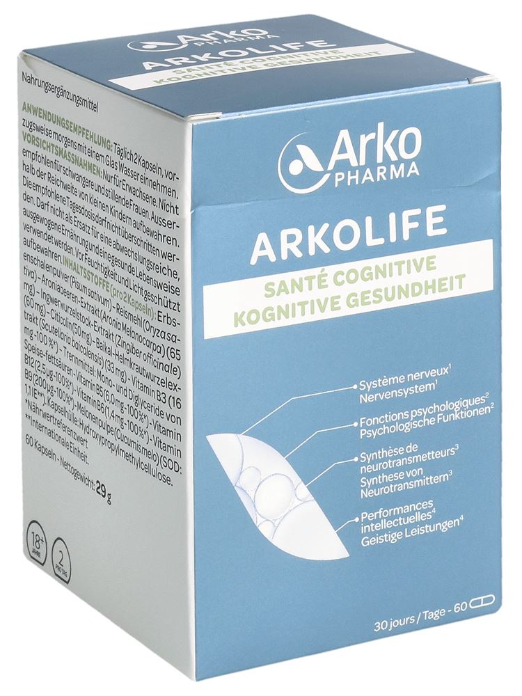 Arkopharma Arkolife santé cognitive