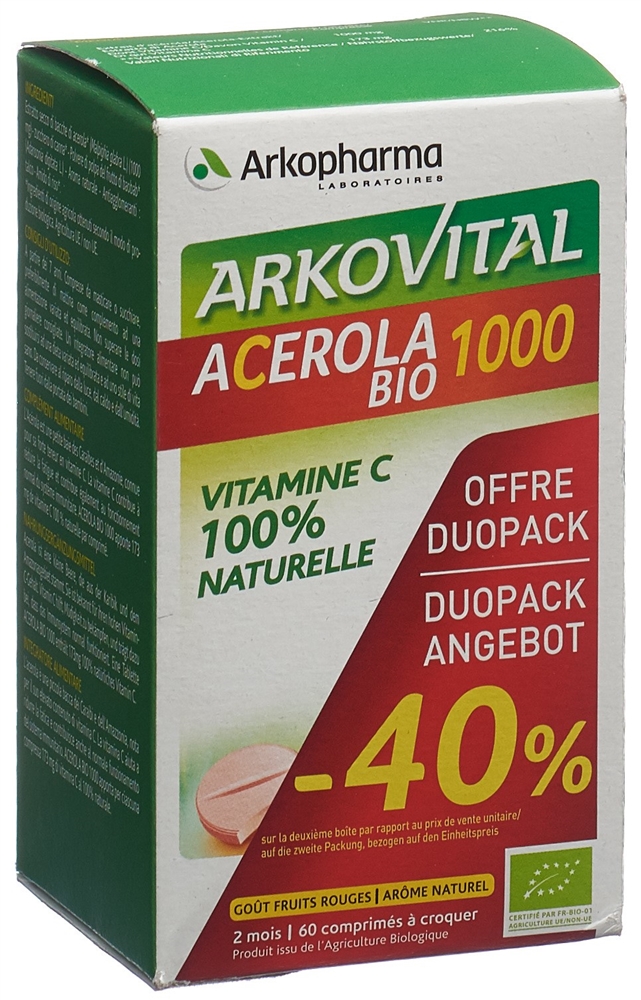 ARKOVITAL Acerola Arkopharma 1000 mg, image 2 sur 3