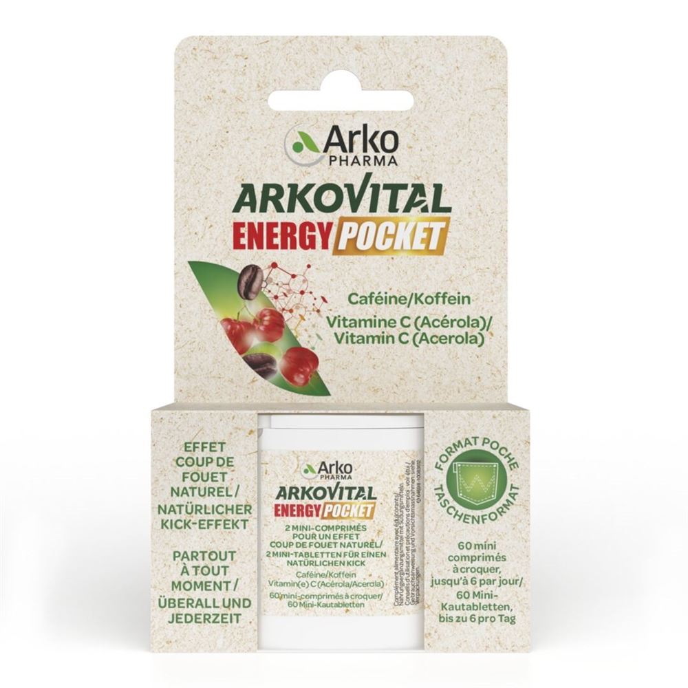 ARKOVITAL Energy Pocket mini-comprimés à corquer