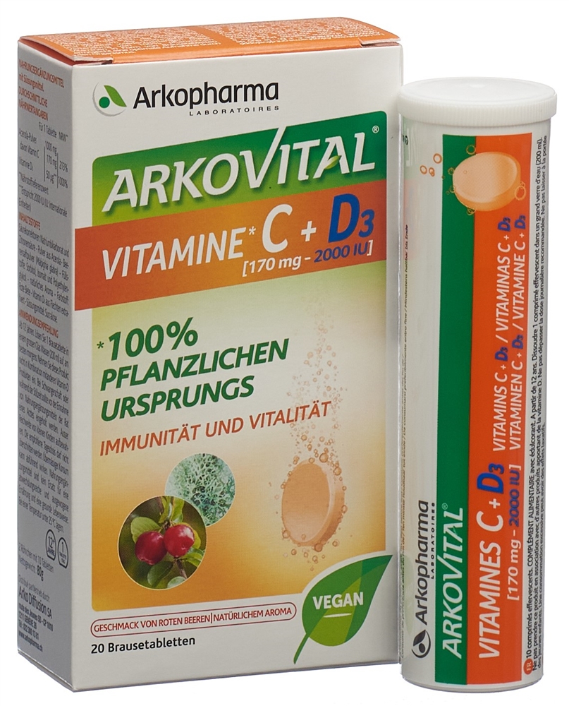 ARKOVITAL vitamine C + D3, image 2 sur 4