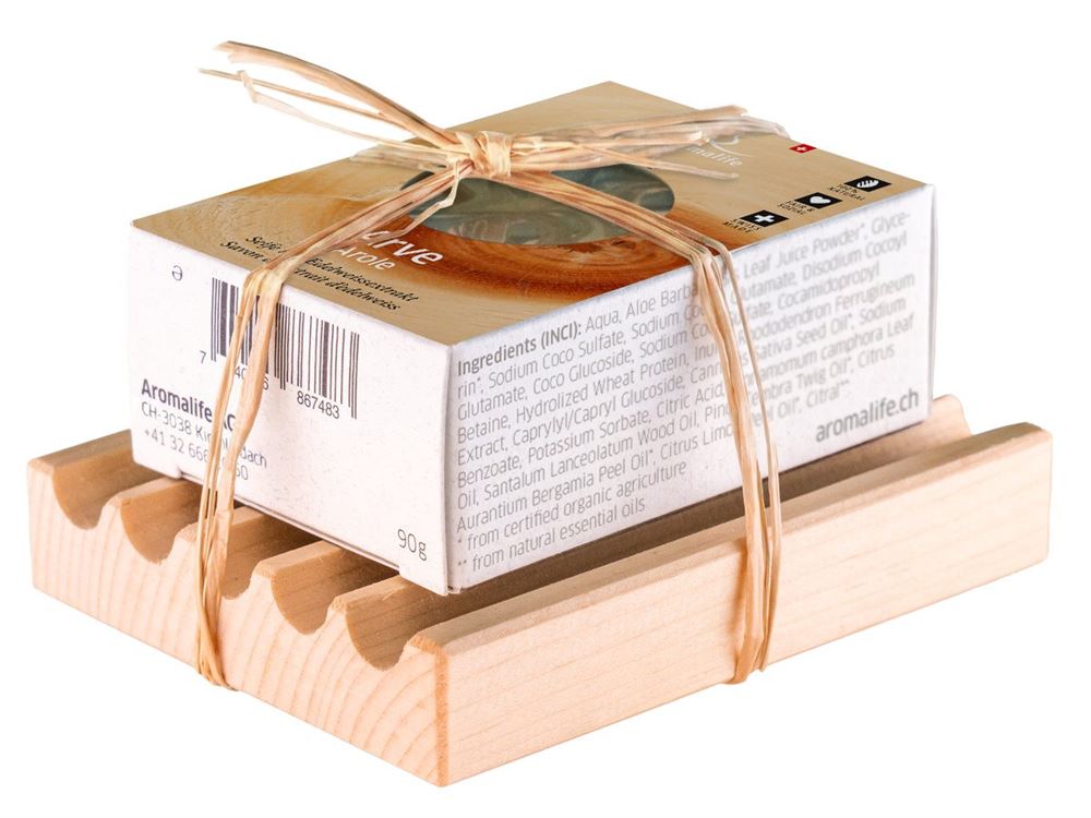 Aromalife Geschenkset Seife & Seifenschale