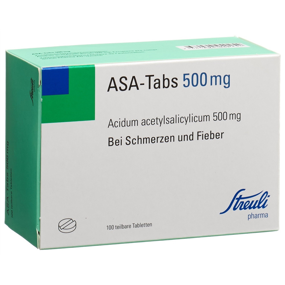 ASA-TABS Tabl 0.5 g Blist 100 Stk, Hauptbild