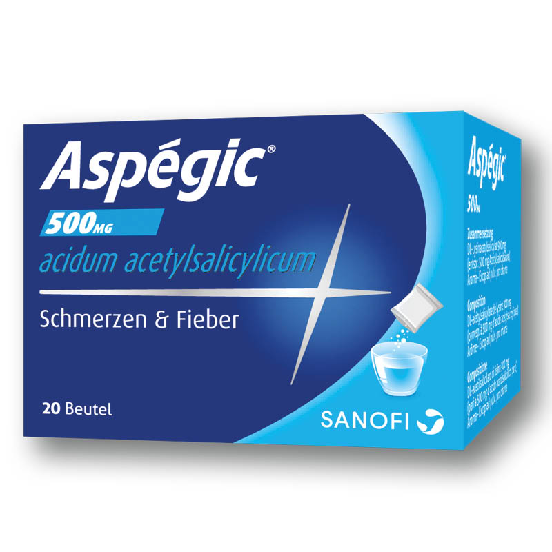 Aspegic Plv 500 mg Btl 20 Stk, Hauptbild