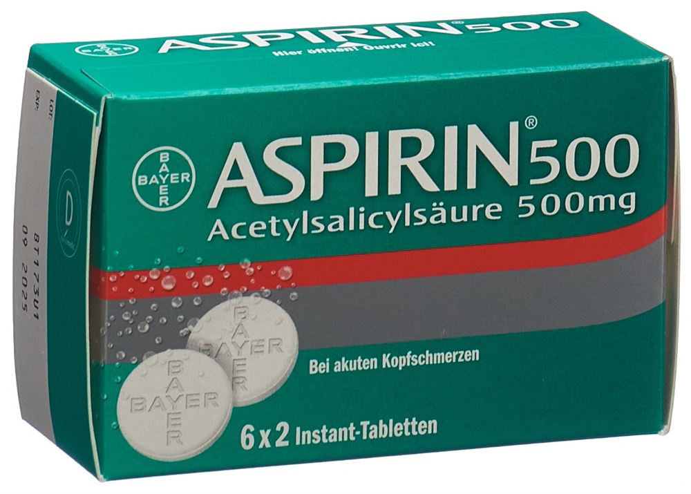 ASPIRINE Brausetabl 500 mg Btl 2 Stk, Hauptbild