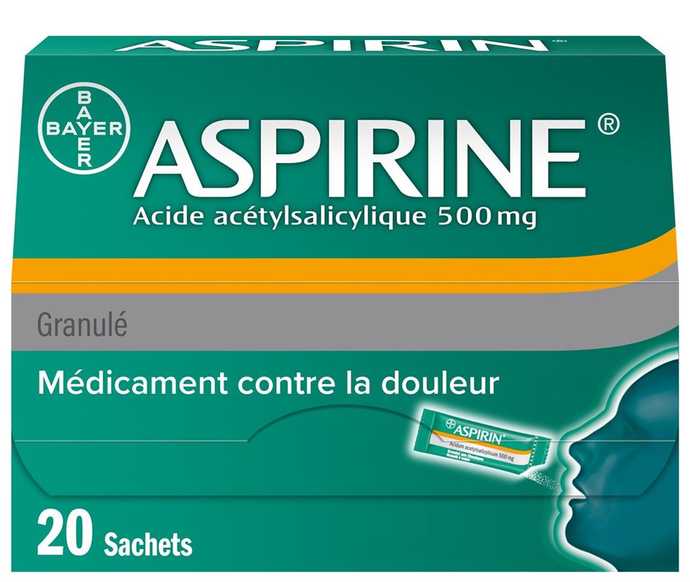 ASPIRINE Gran 500 mg Btl 20 Stk