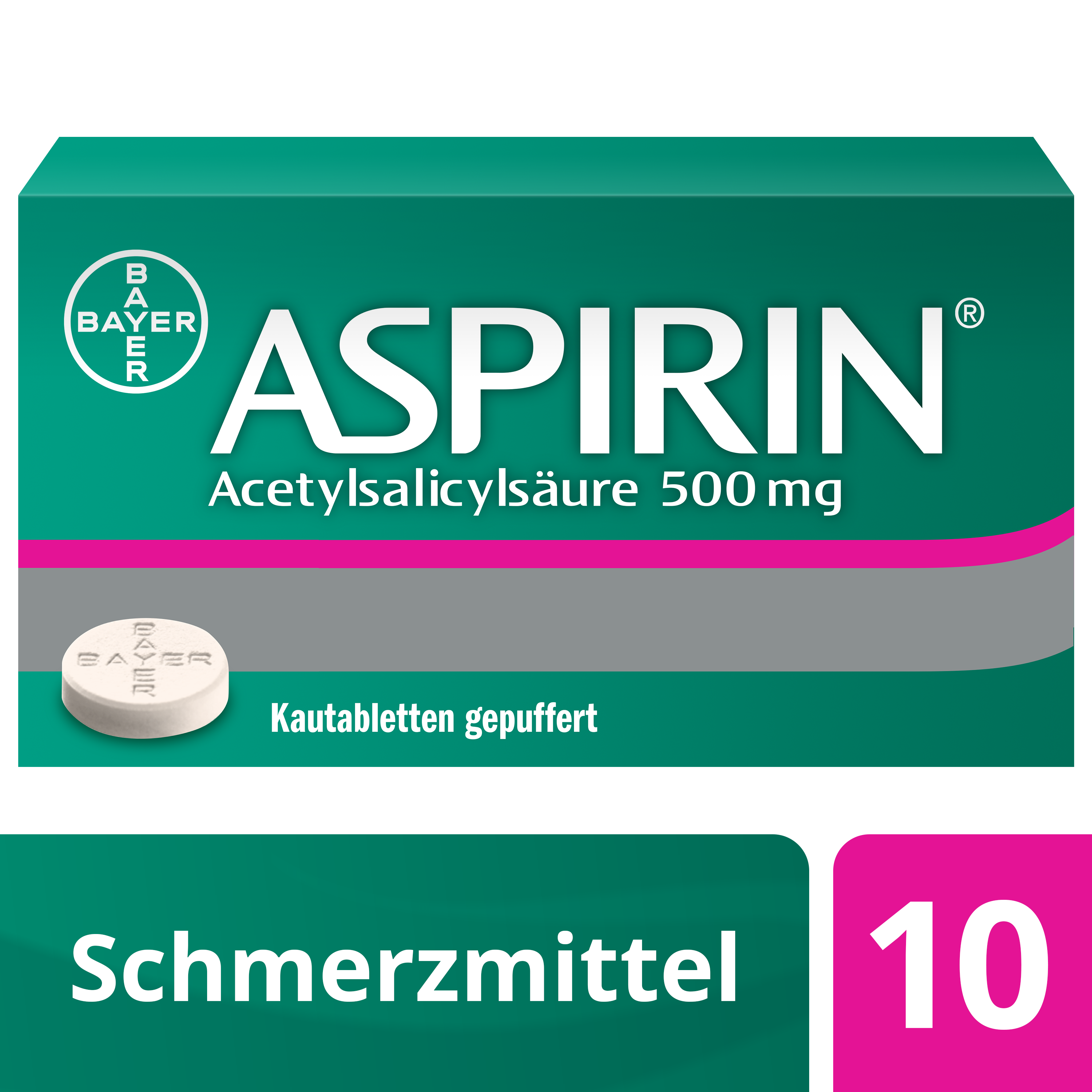 ASPIRINE Kautabl 500 mg Btl 10 Stk, Bild 2 von 5