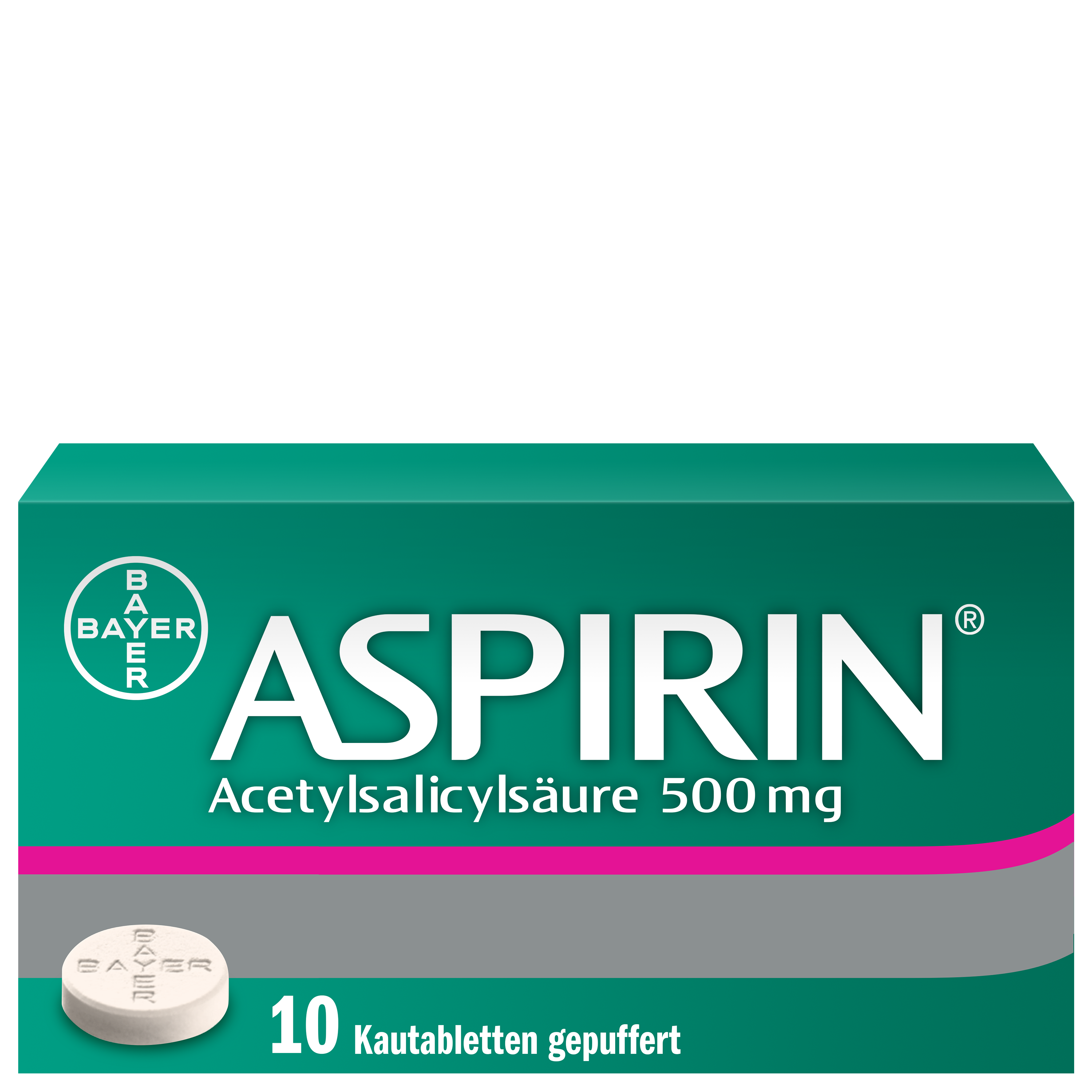 ASPIRINE Kautabl 500 mg Btl 10 Stk