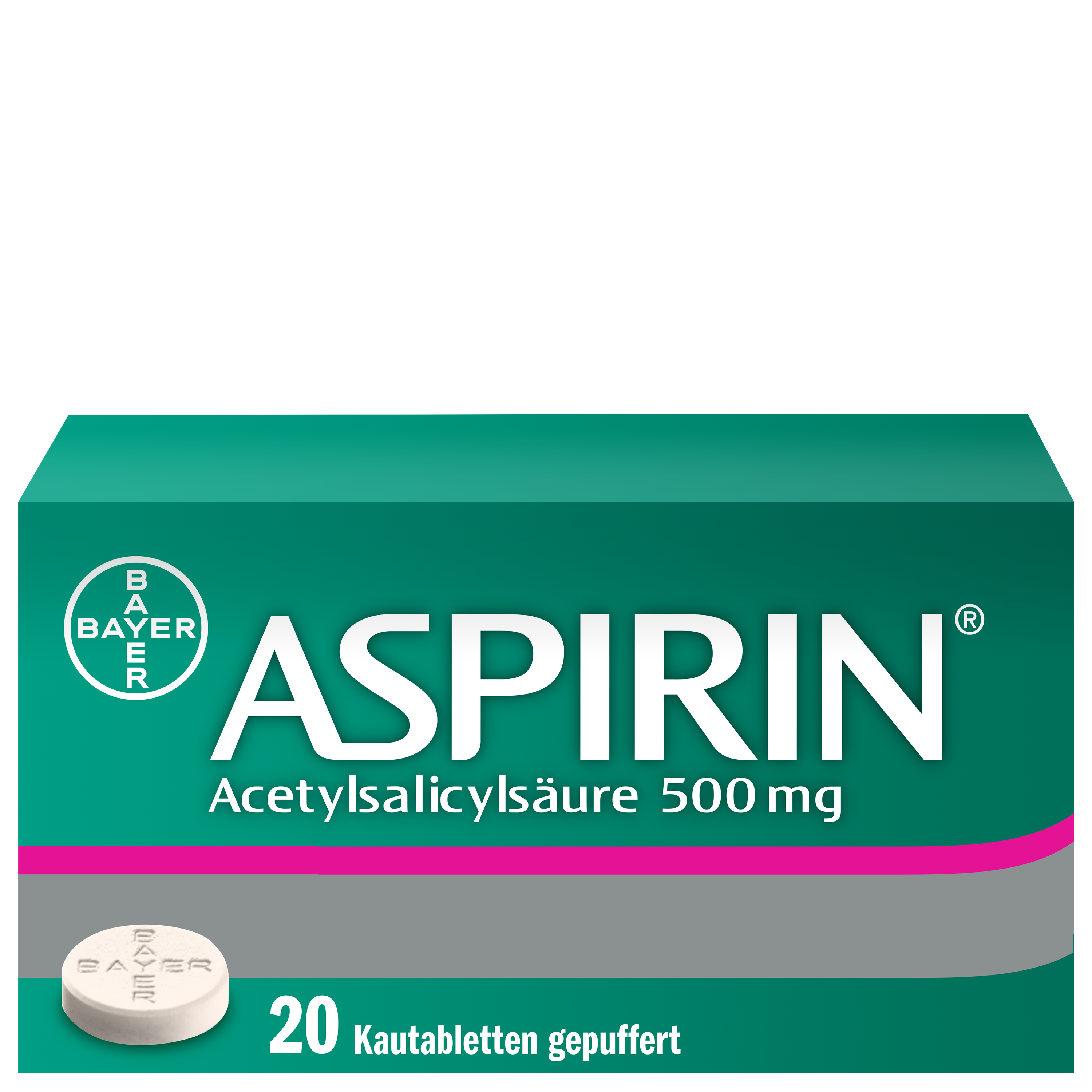 ASPIRINE Kautabl 500 mg Btl 20 Stk