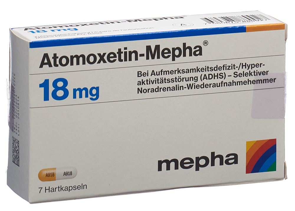 ATOMOXETINE Mepha 18 mg, image principale