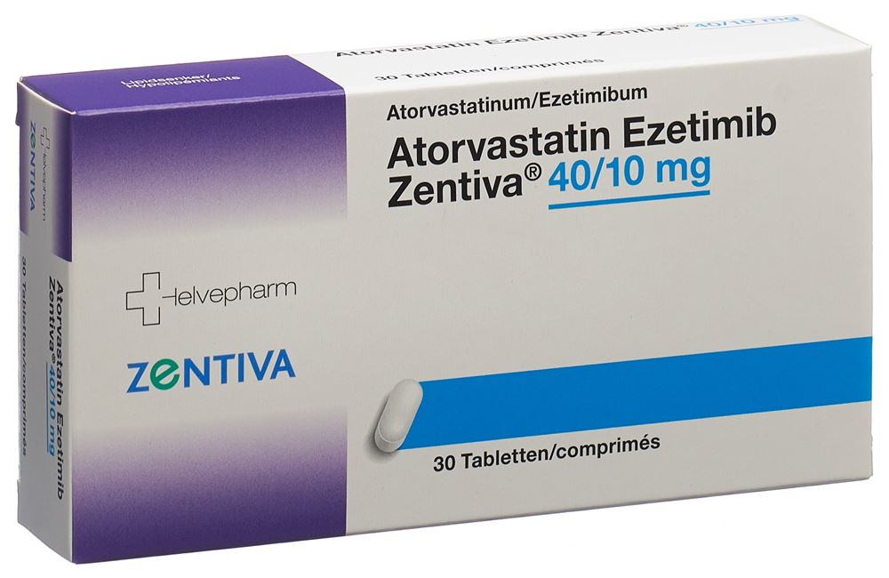 EZETIMIBE ATORVASTATINE Ezetimib Zentiva, image principale