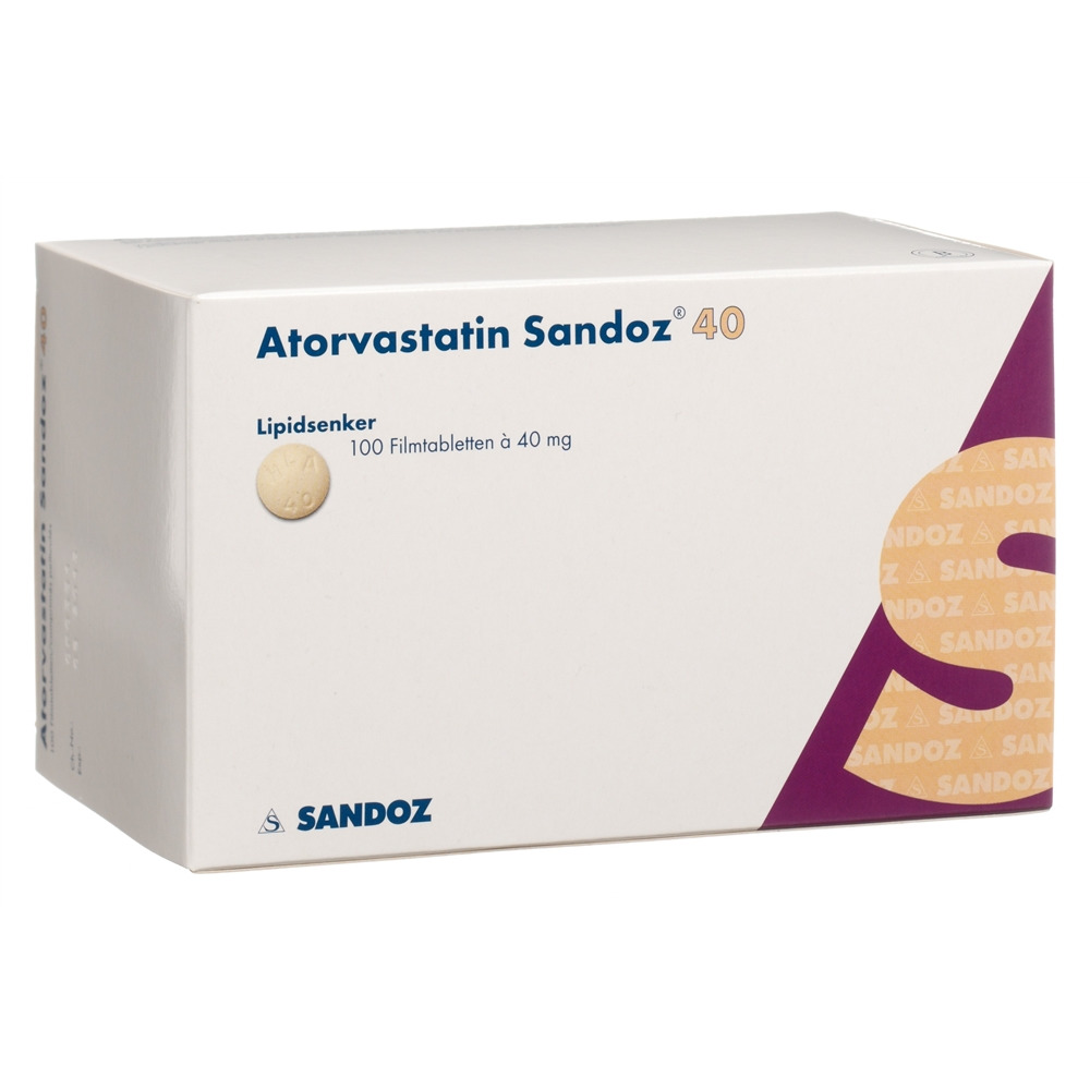 ATORVASTATINE Sandoz 40 mg, Hauptbild