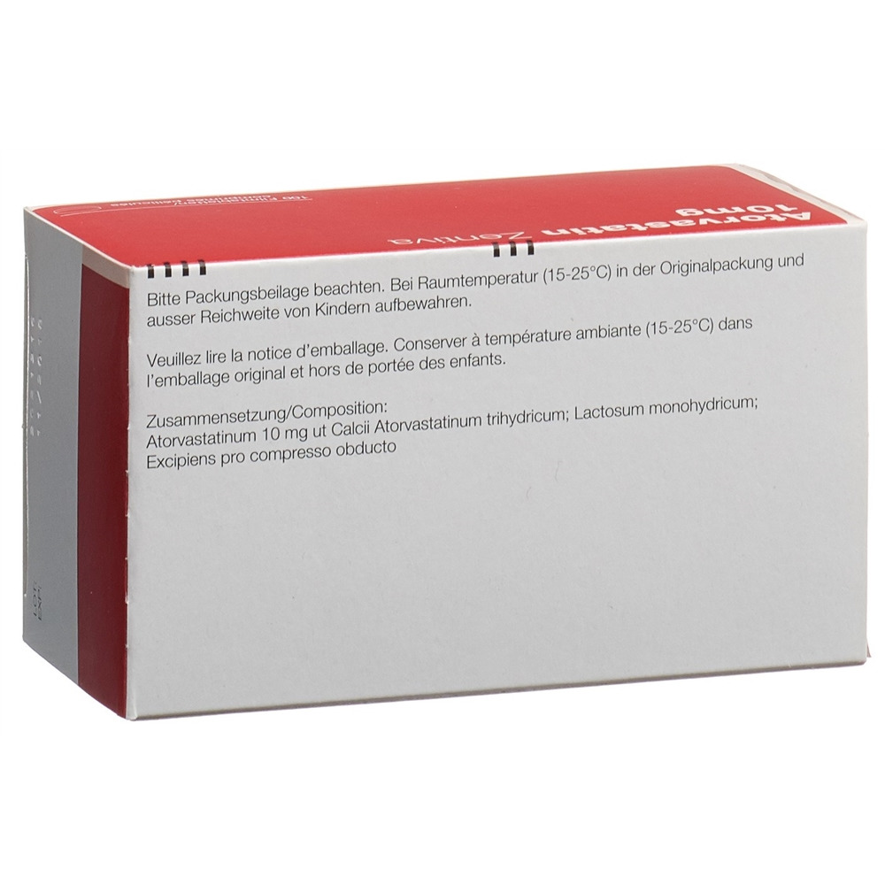 ATORVASTATINE Zentiva 10 mg, image 2 sur 2