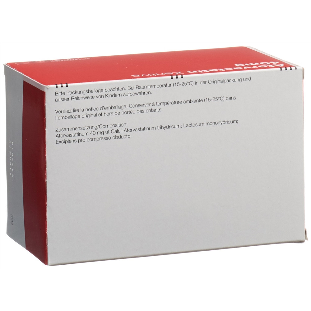 ATORVASTATINE Zentiva 40 mg, image 2 sur 2