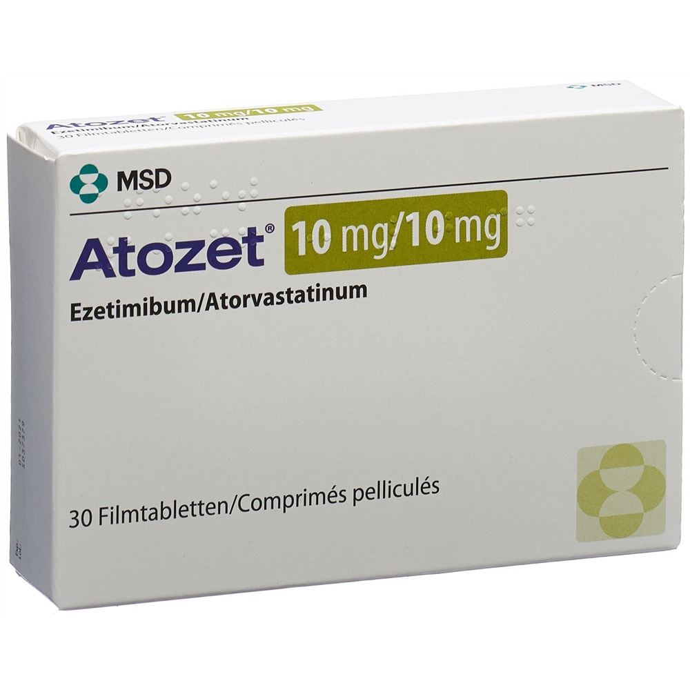 ATOZET Filmtabl 10/10 mg Blist 30 Stk, Hauptbild