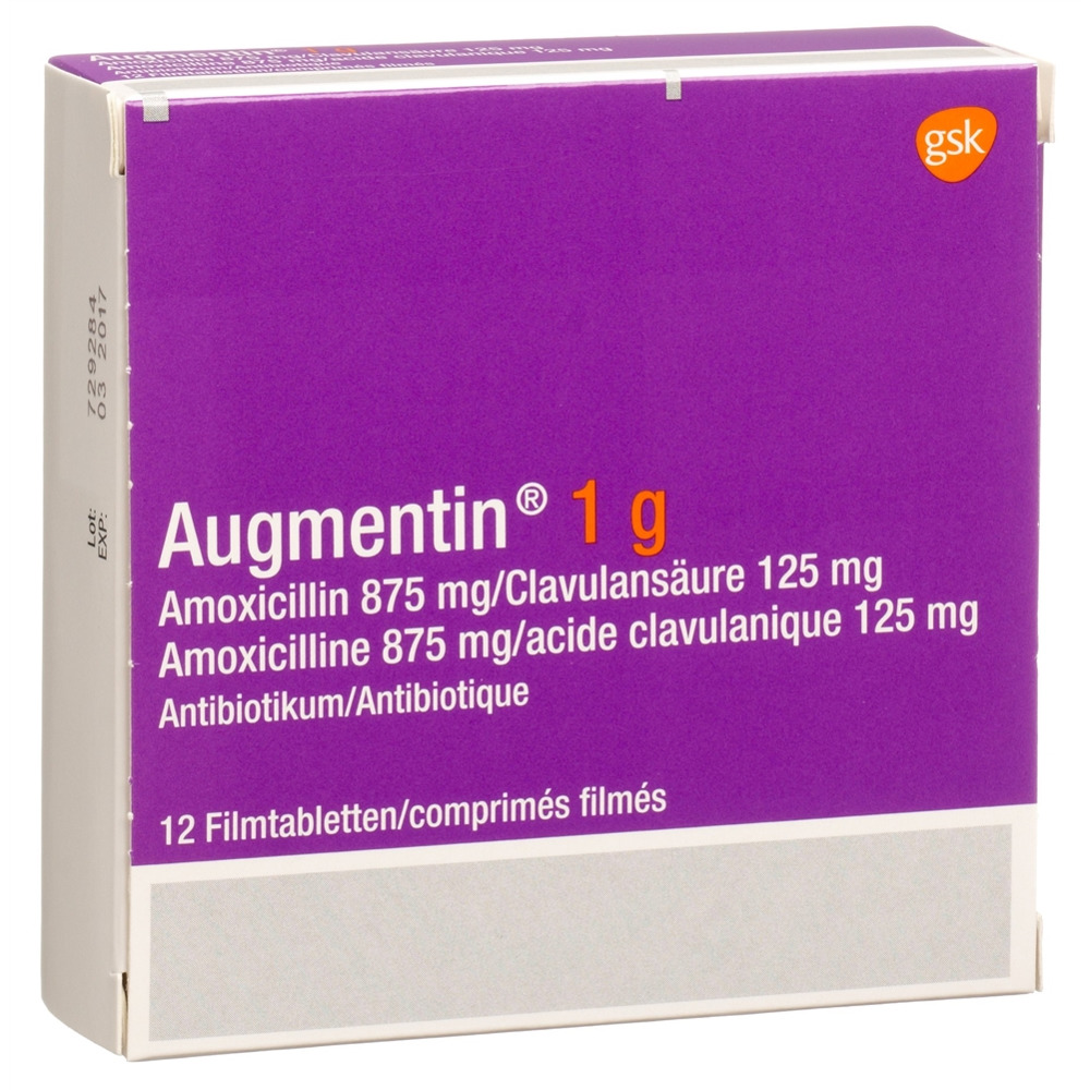 AUGMENTIN cpr pell 1 g adult blist 12 pce, image principale