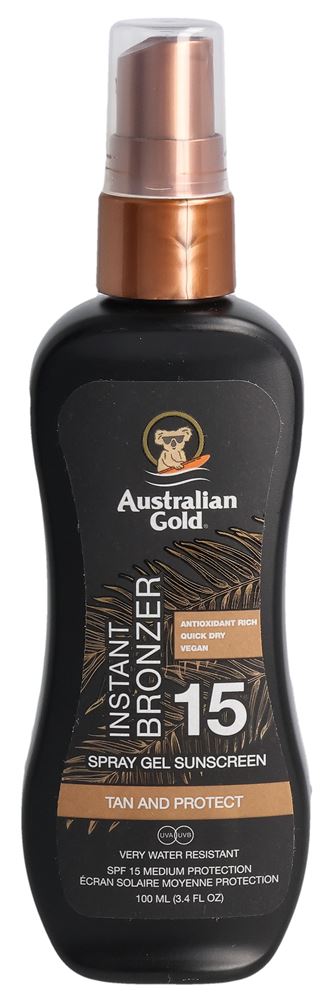 AUSTRALIAN GOLD spray gel avec bronzer
