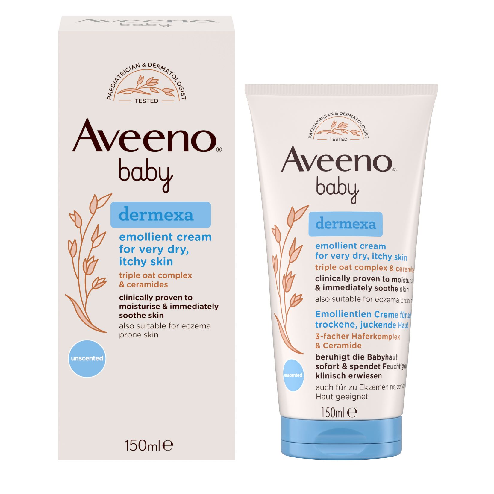 AVEENO Baby Dermexa crème émolliente, image 2 sur 3