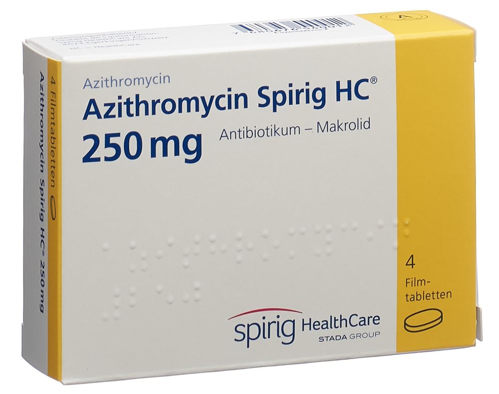 AZITHROMYCINE Spirig HC 250 mg, Hauptbild