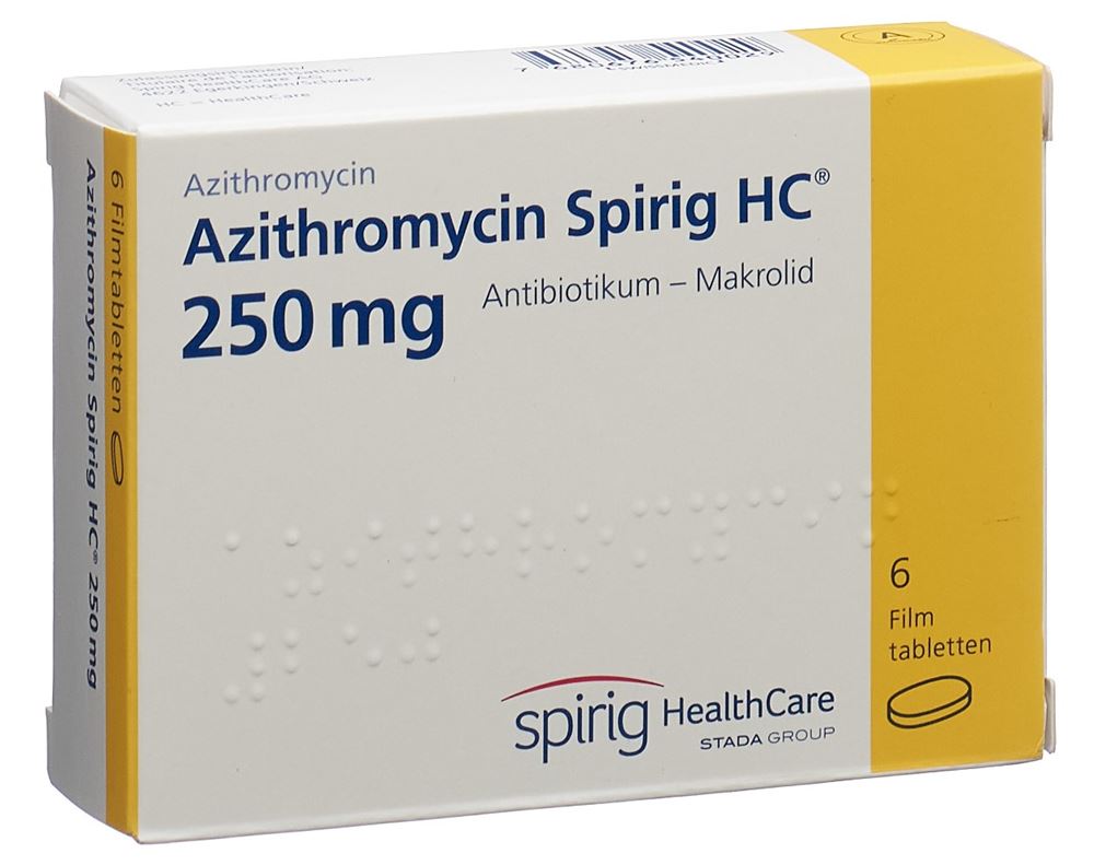 AZITHROMYCINE Spirig HC 250 mg, Hauptbild