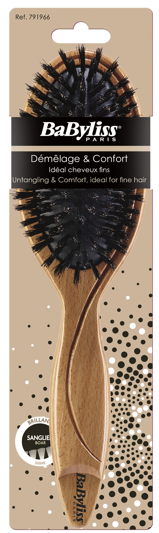 BABYLISS brosse bois pneumatique