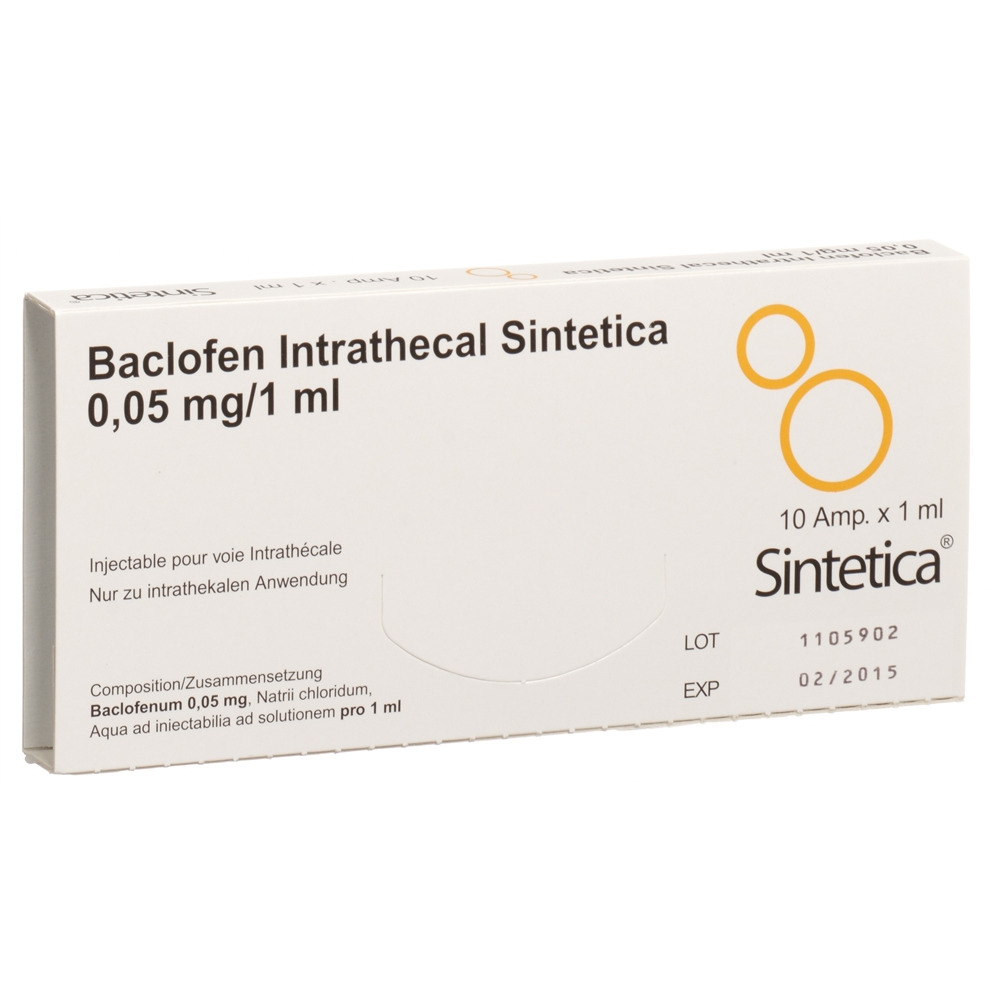 BACLOFENE Intrathecal Sint 0.05 mg/1ml, Hauptbild