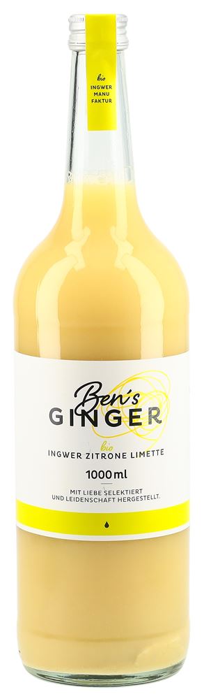 BEN'S GINGER concentré de gingembre-citron-citron vert
