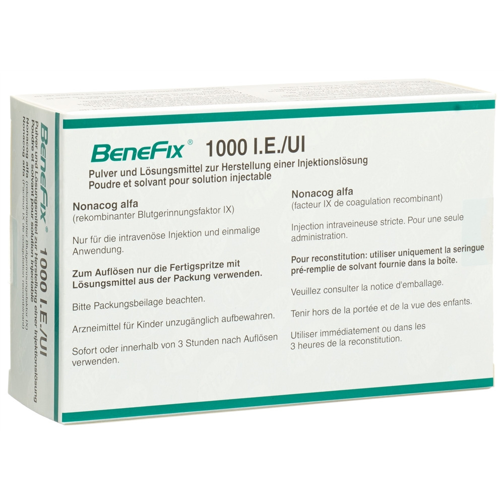 BENEFIX subst sèche 1000 IE avec solvant flac 5 ml