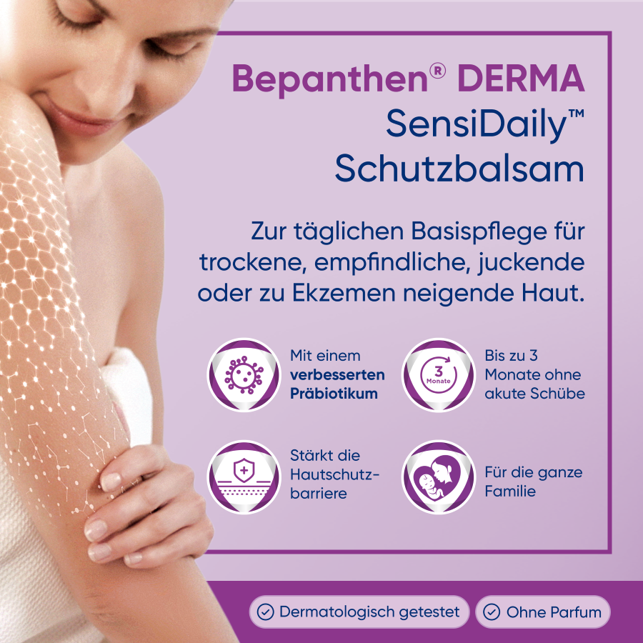 BEPANTHEN DERMA SensiDaily, Körperbalsam bei juckender, empfindlicher Haut, Bild 2 von 6