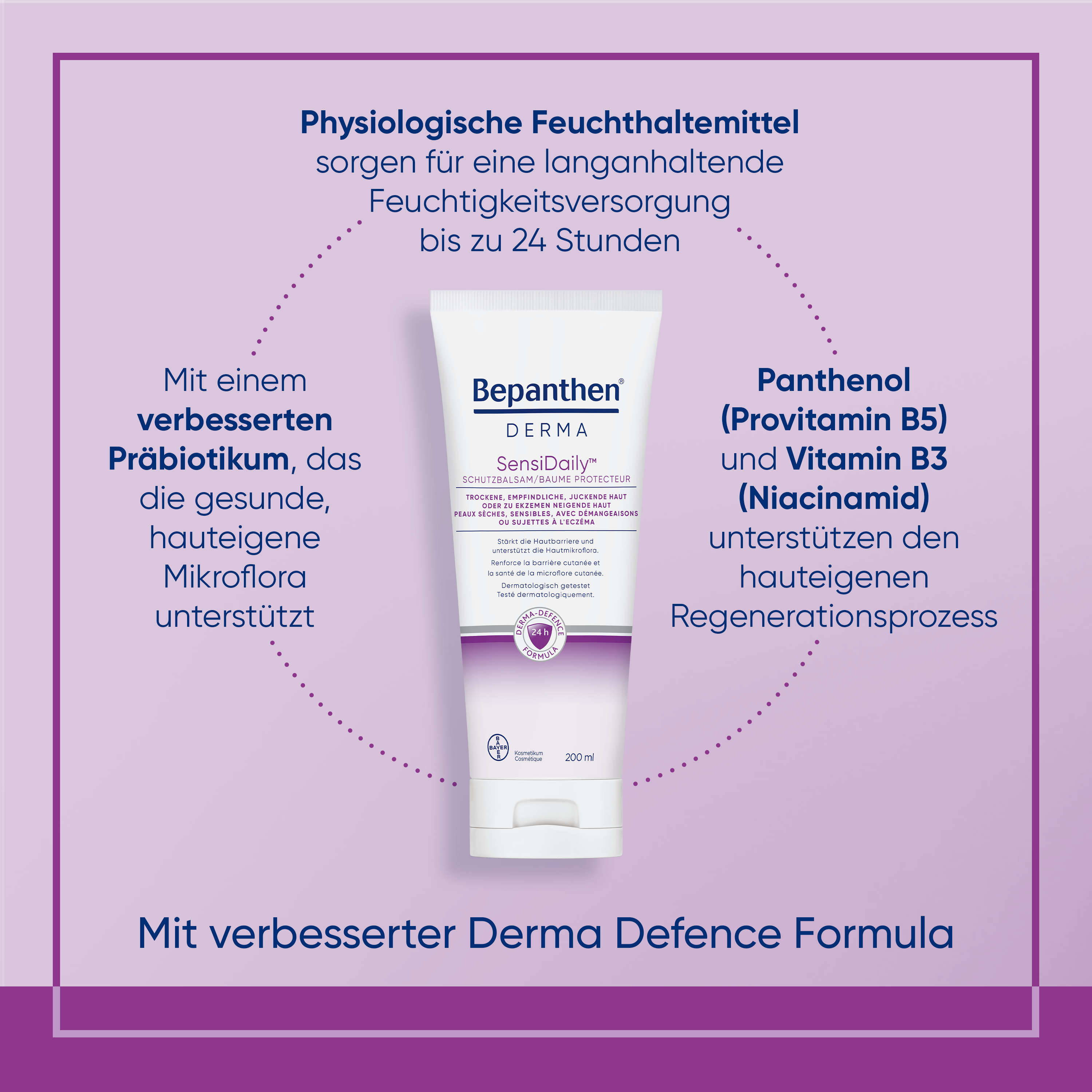 BEPANTHEN DERMA SensiDaily, Körperbalsam bei juckender, empfindlicher Haut, Bild 3 von 6