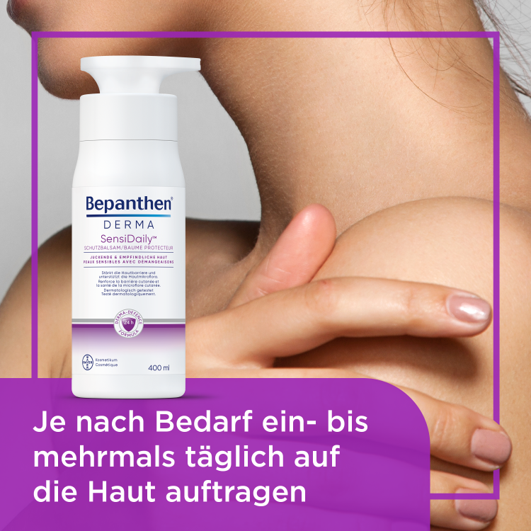 BEPANTHEN DERMA SensiDaily, Körperbalsam bei juckender, empfindlicher Haut, Bild 5 von 6
