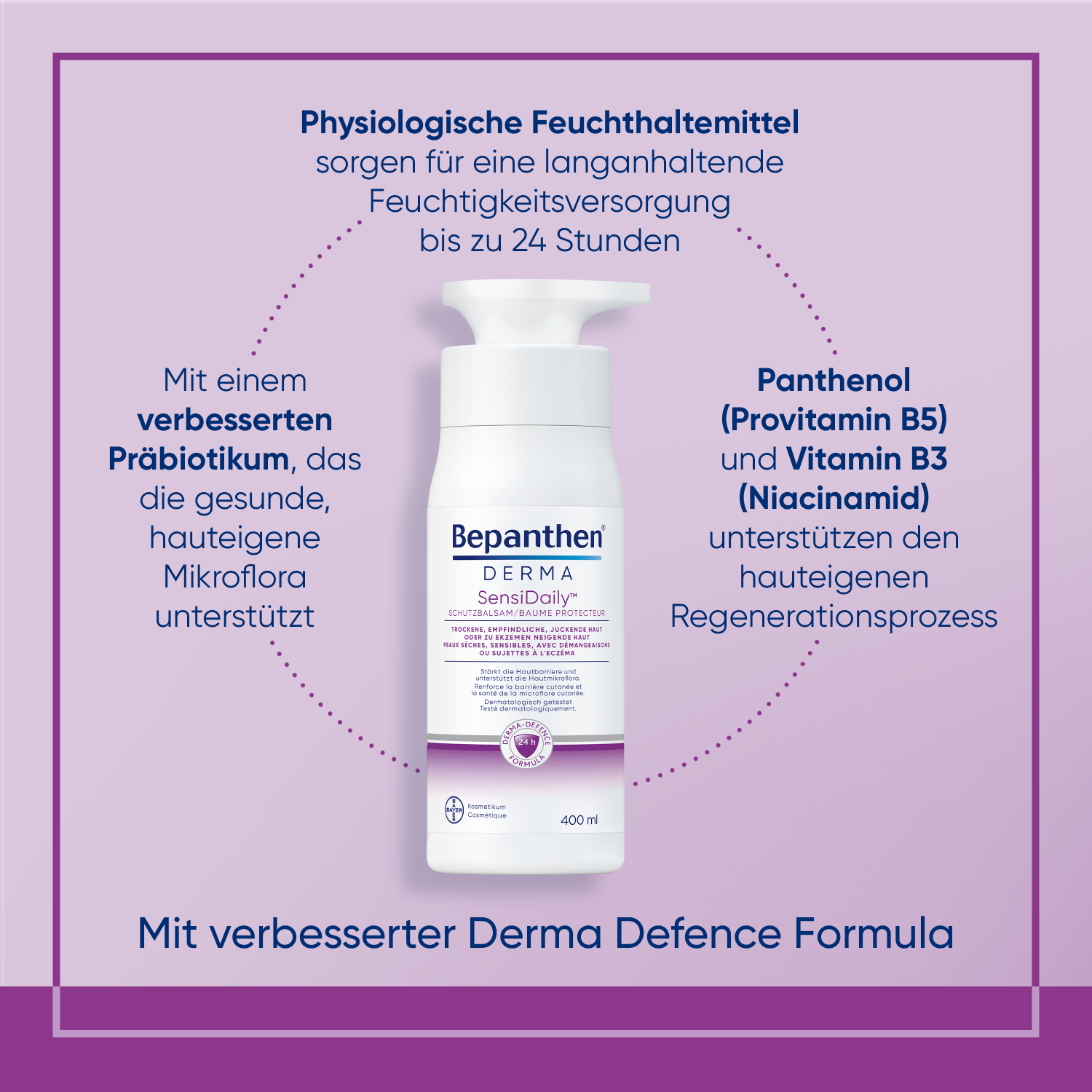 BEPANTHEN DERMA SensiDaily, Körperbalsam bei juckender, empfindlicher Haut, Bild 3 von 5