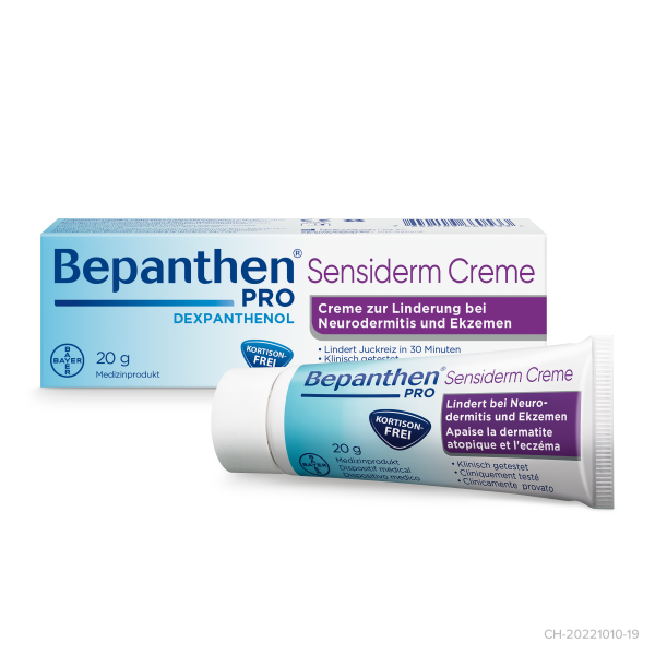 BEPANTHEN Pro Sensiderm Creme, gegen Juckreiz bei Neurodermitis