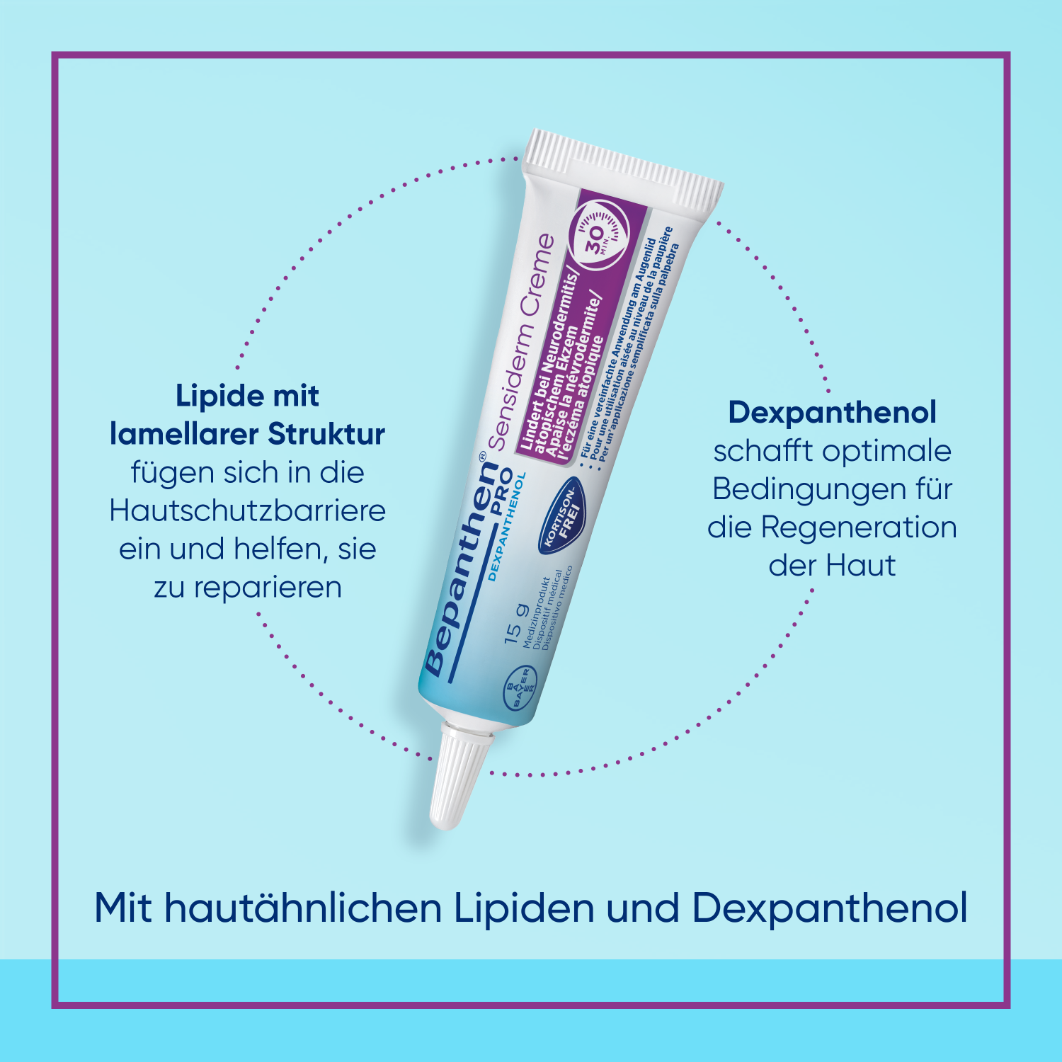 BEPANTHEN Pro Sensiderm Creme, gegen Juckreiz bei Neurodermitis, Bild 3 von 6