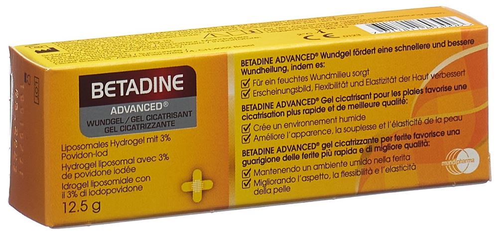 Betadine Advanced gel cicatrisant, image principale