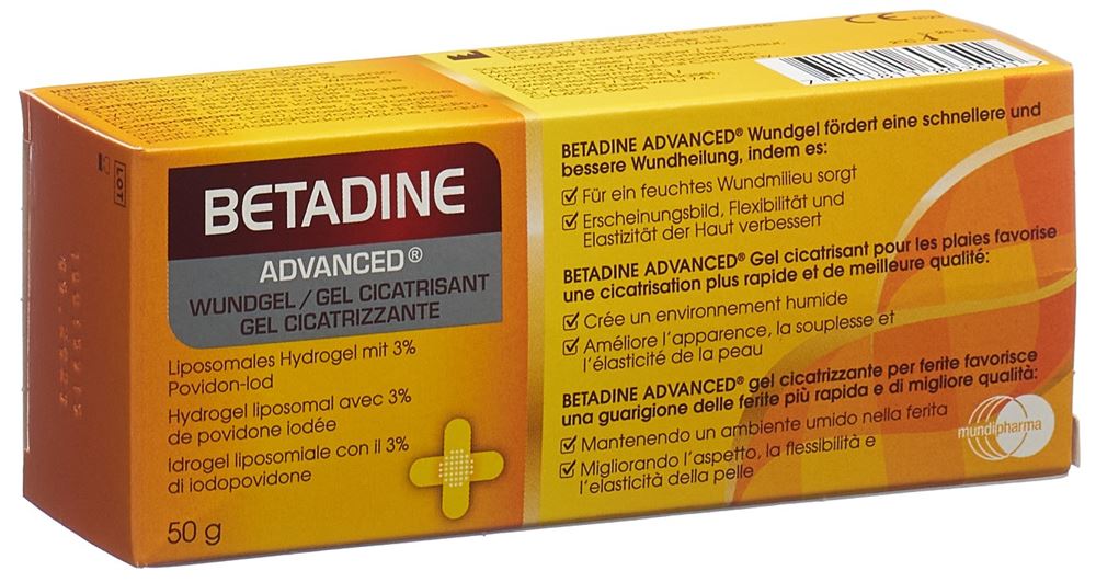 Betadine Advanced gel cicatrisant, image principale