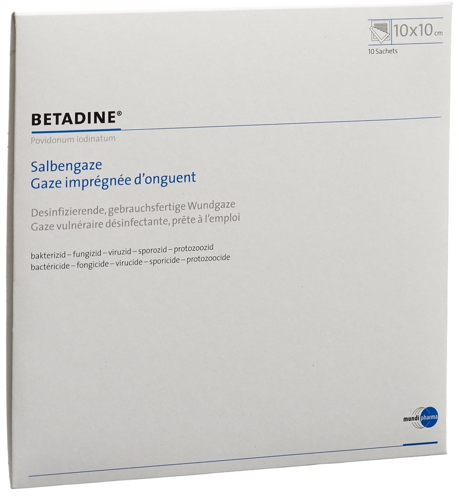 Betadine Salbengaze, Hauptbild