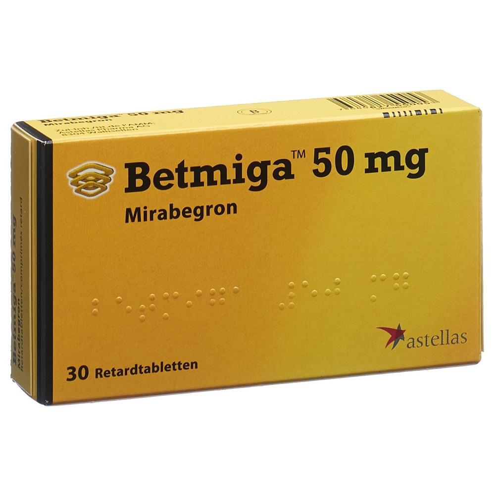 Betmiga cpr ret 50 mg blist 30 pce, image principale