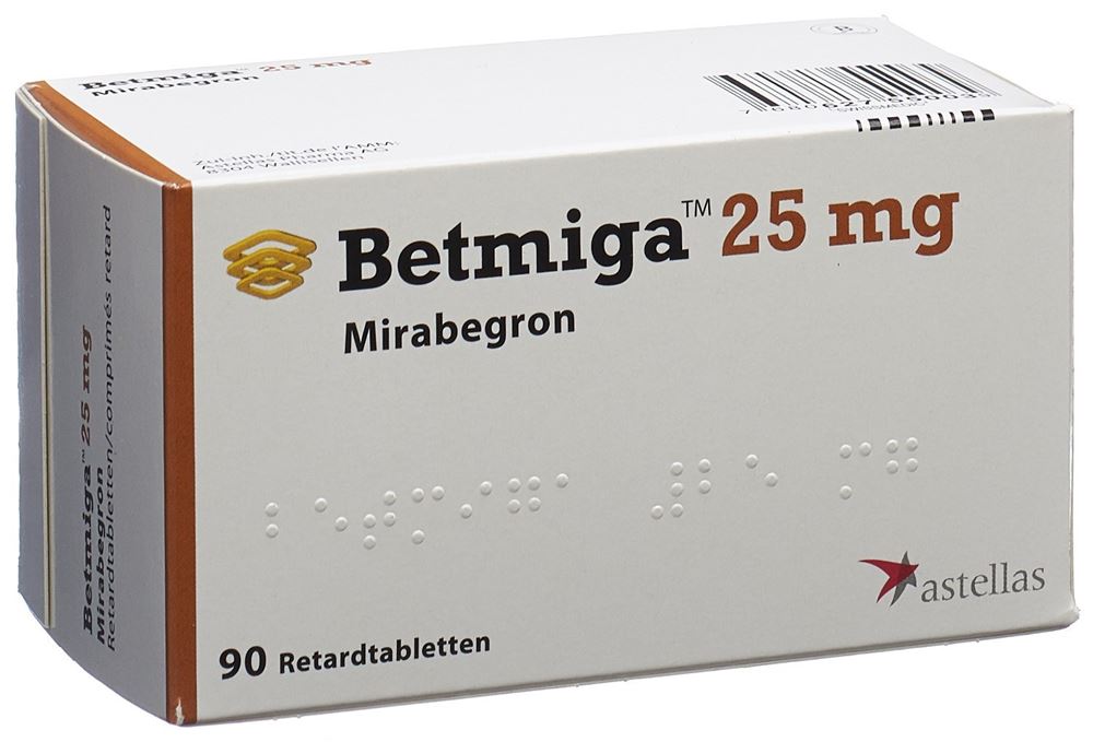 Betmiga Ret Tabl 25 mg Blist 90 Stk, Hauptbild