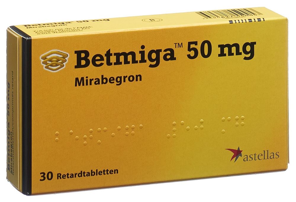 Betmiga Ret Tabl 50 mg Blist 30 Stk, Hauptbild