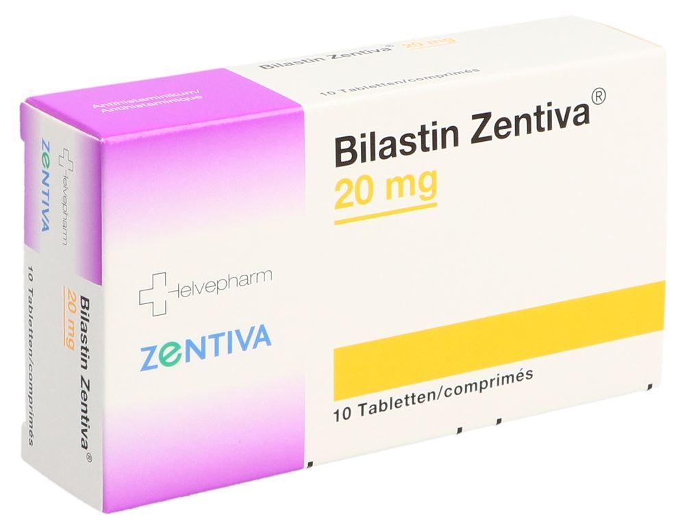 BILASTINE Zentiva 20 mg, image principale