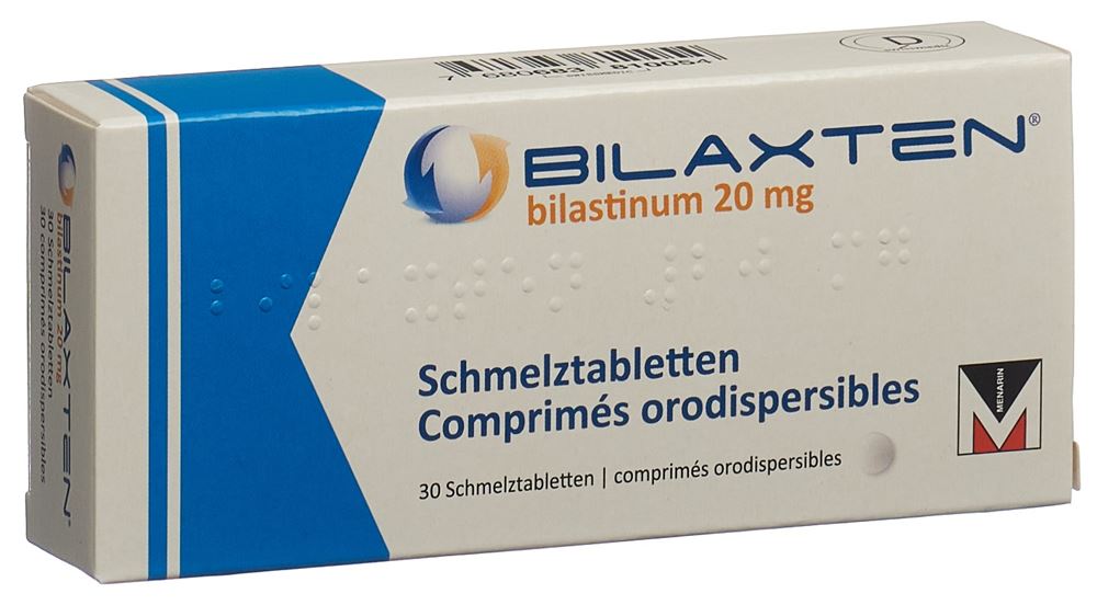 BILAXTEN Schmelztabl 20 mg Blist 30 Stk, Hauptbild