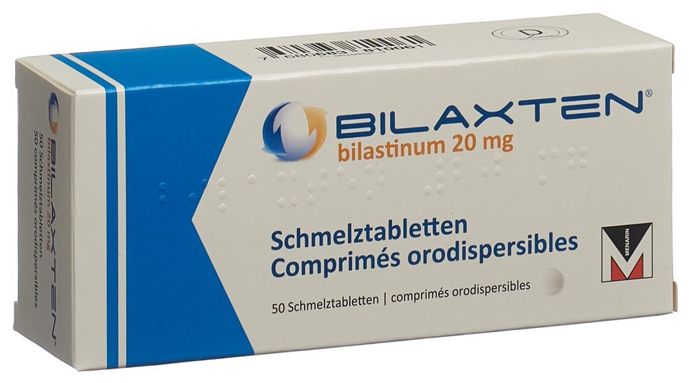 BILAXTEN Schmelztabl 20 mg Blist 50 Stk