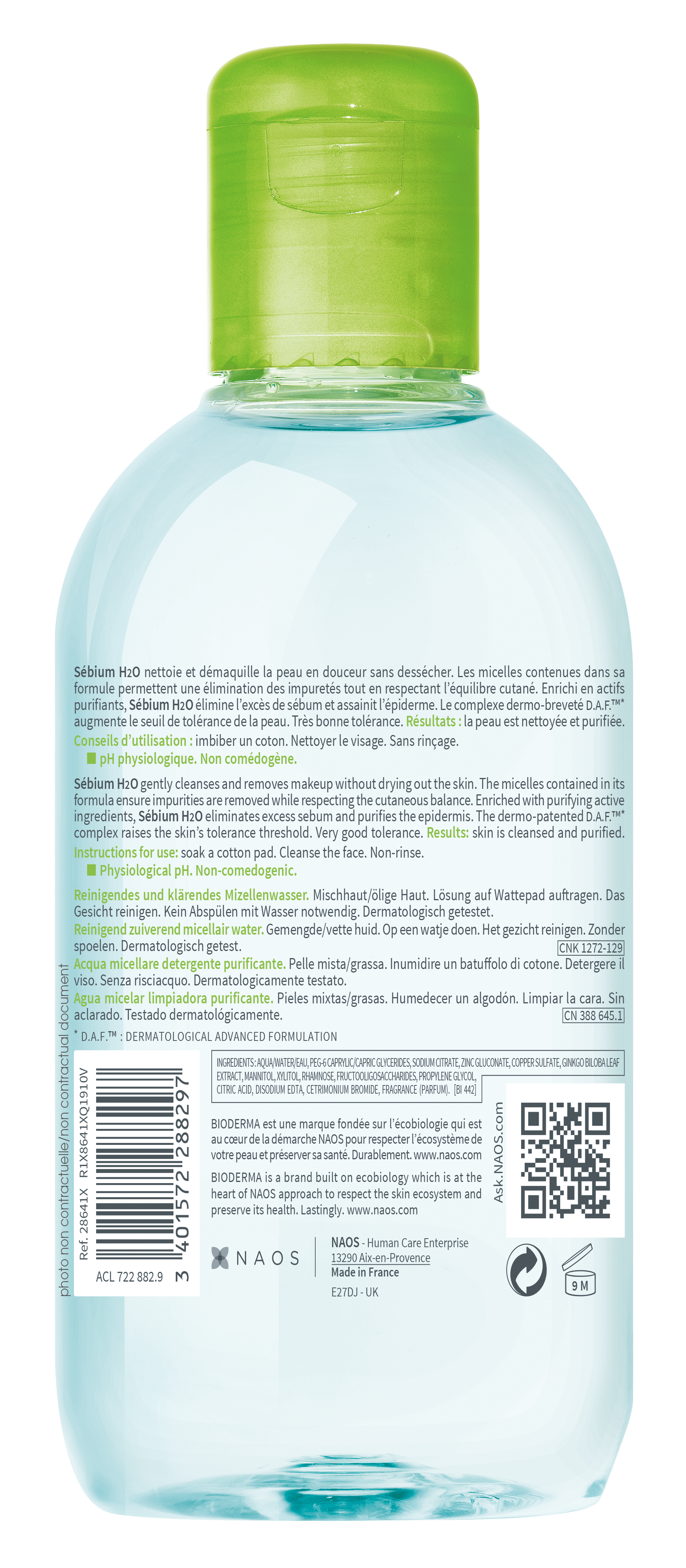 Bioderma Sébium H2O Eau Micellaire, Bild 2 von 2