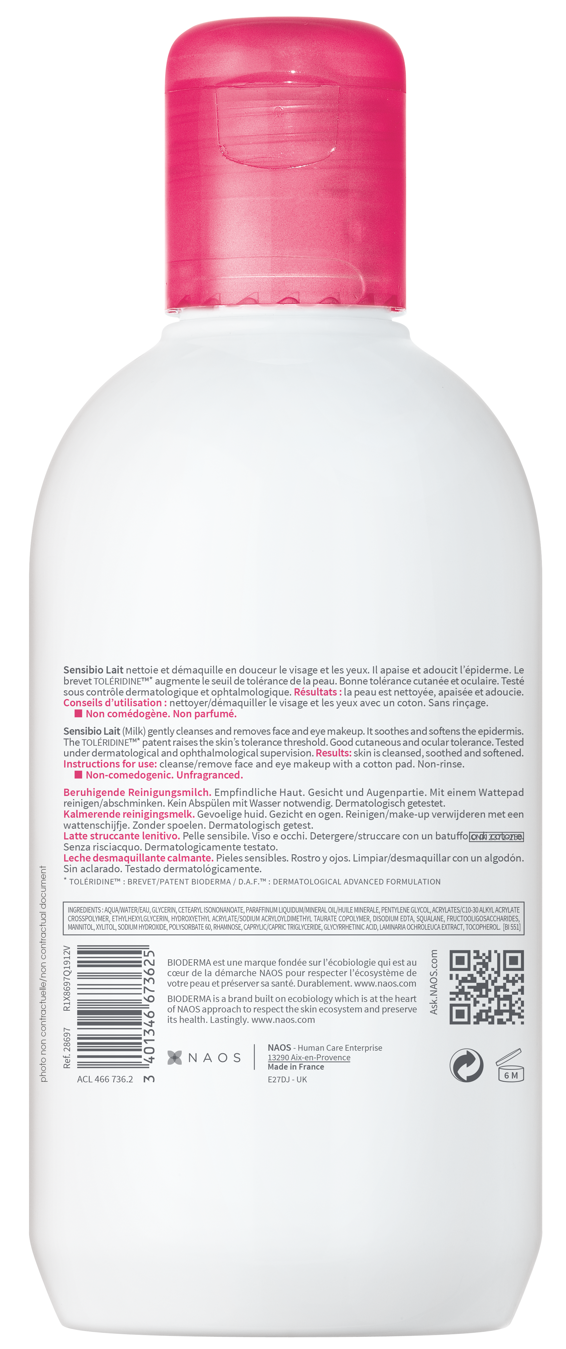 Bioderma Sensibio Lait Démaquillant, image 2 sur 2
