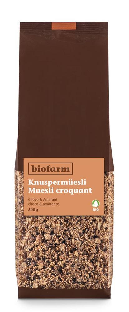 Biofarm Knusper Müesli Amaranth Choco