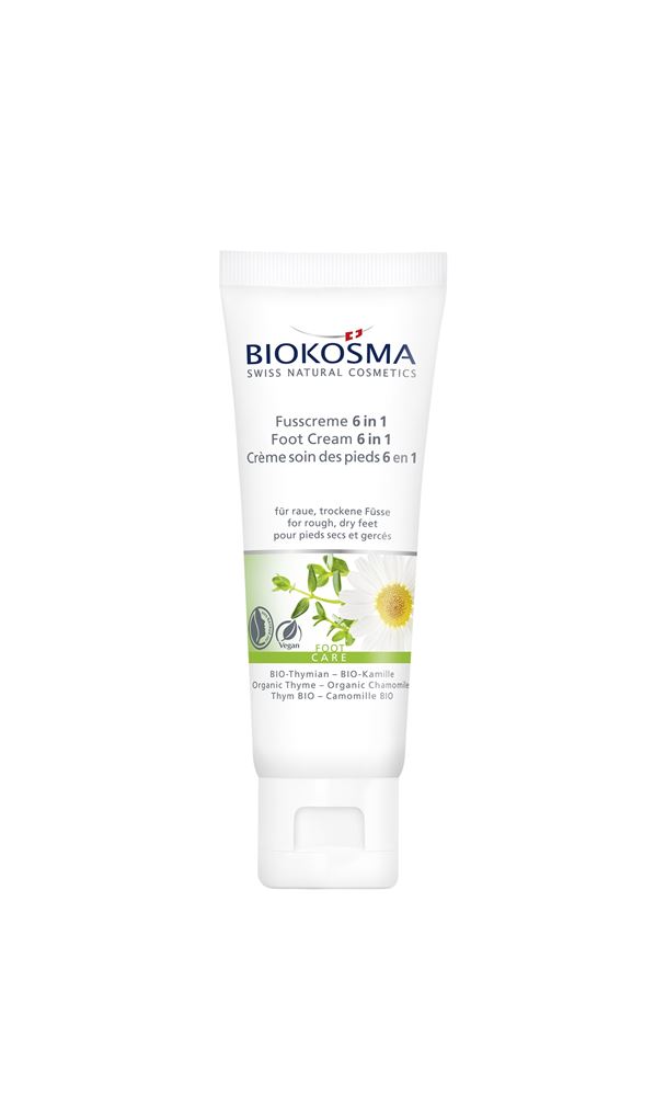 BIOKOSMA Crème soin des pieds 6 en 1